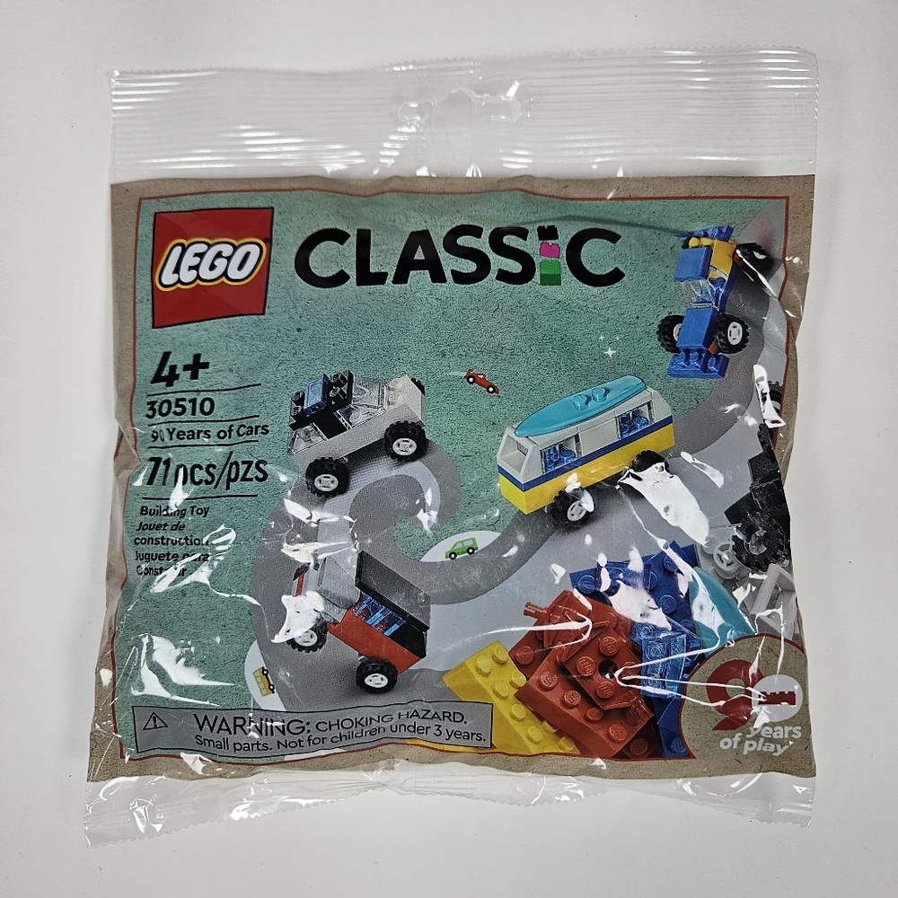 Lego Classic New Sealed 90 Years Of Cars 30510
